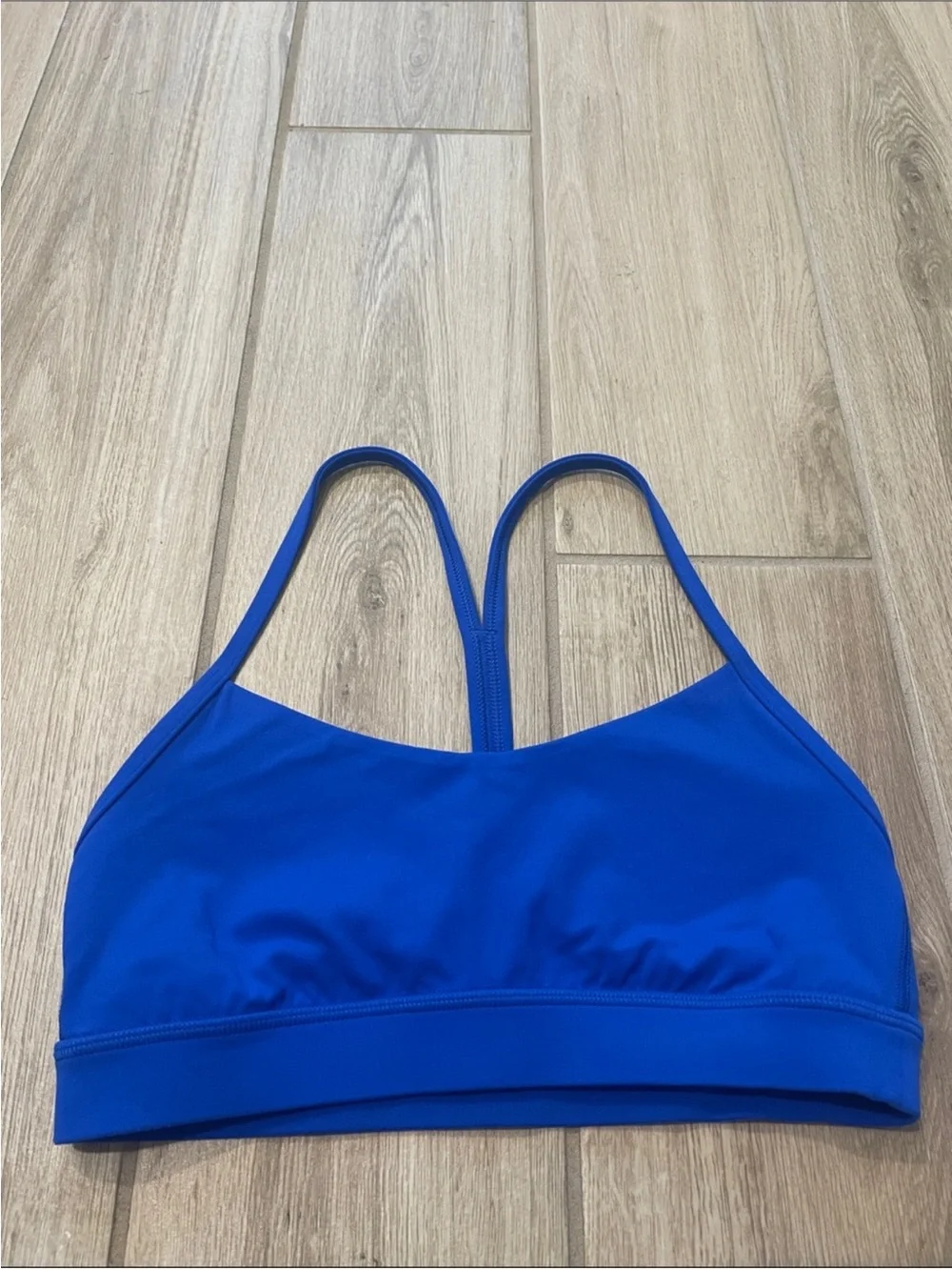 Lululemon Flow Y Bra Nulu *Light Support A-C Cups Cerulean Blue Sz 8